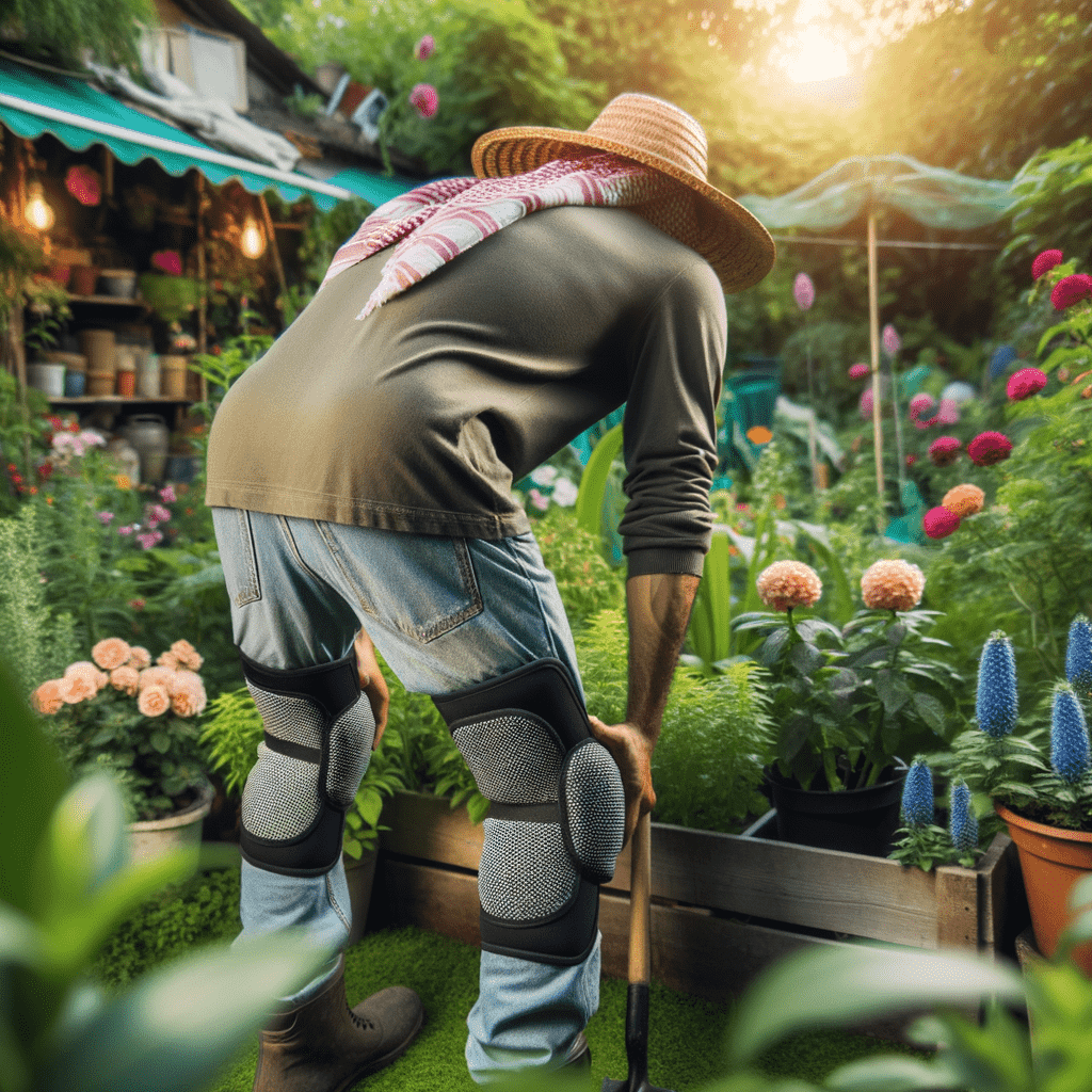 Prevent Back Pain: Garden with Knee Pads for Relief